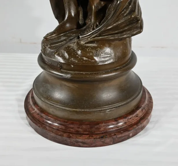 SPELTER-SKULPTUR von AUGUSTE MOREAU