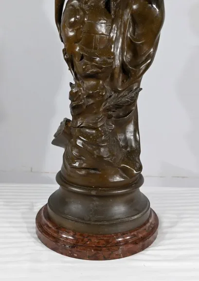 SPELTER-SKULPTUR von AUGUSTE MOREAU