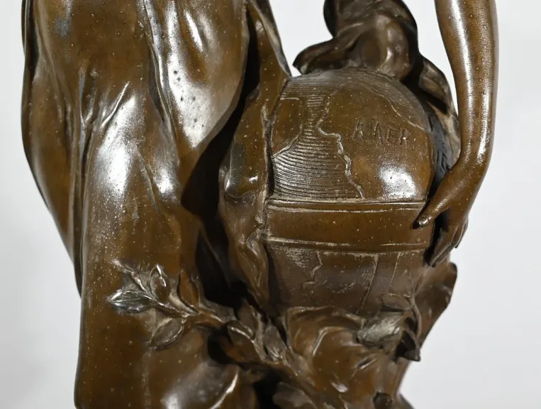 SPELTER-SKULPTUR von AUGUSTE MOREAU