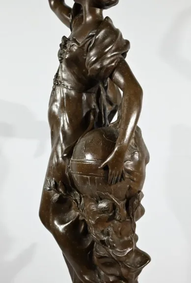 SPELTER-SKULPTUR von AUGUSTE MOREAU