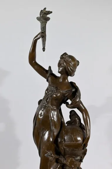 SPELTER-SKULPTUR von AUGUSTE MOREAU