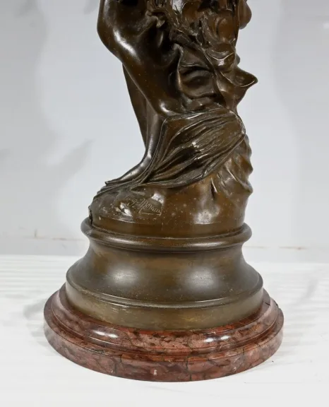 SPELTER-SKULPTUR von AUGUSTE MOREAU