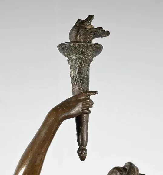 SPELTER-SKULPTUR von AUGUSTE MOREAU