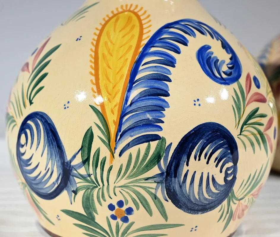 PAIR OF QUIMPER VASES