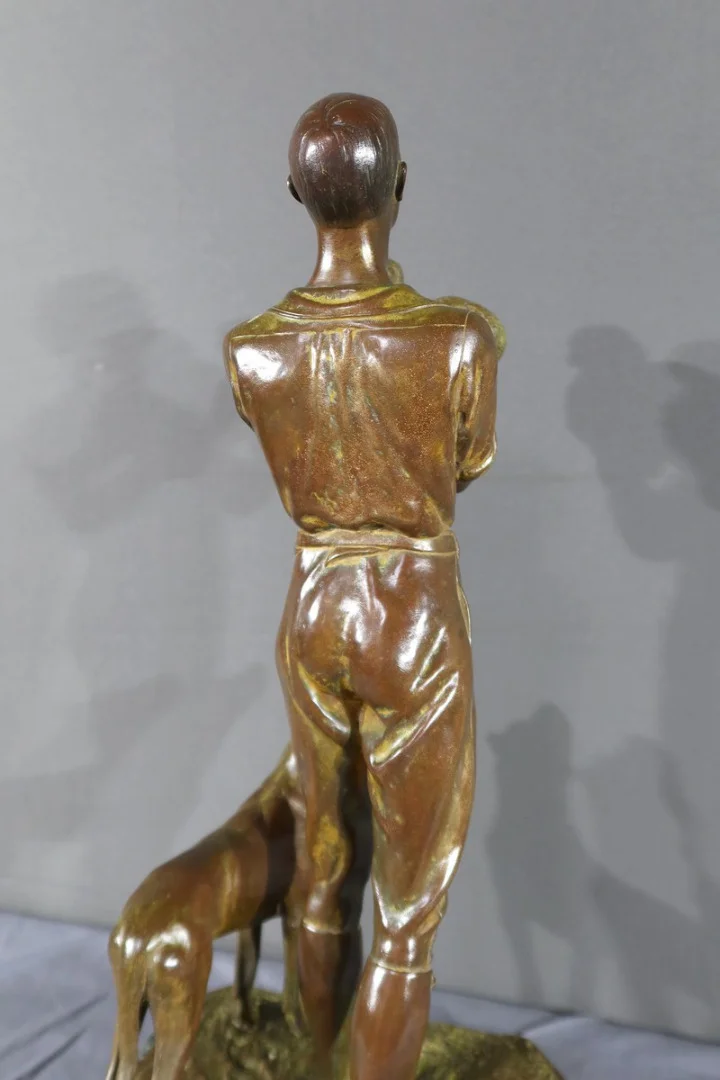 Sculpture en Bronze à Double Patine - Début XXe