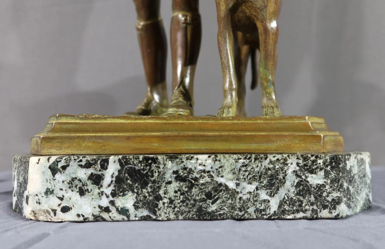 Sculpture en Bronze à Double Patine - Début XXe