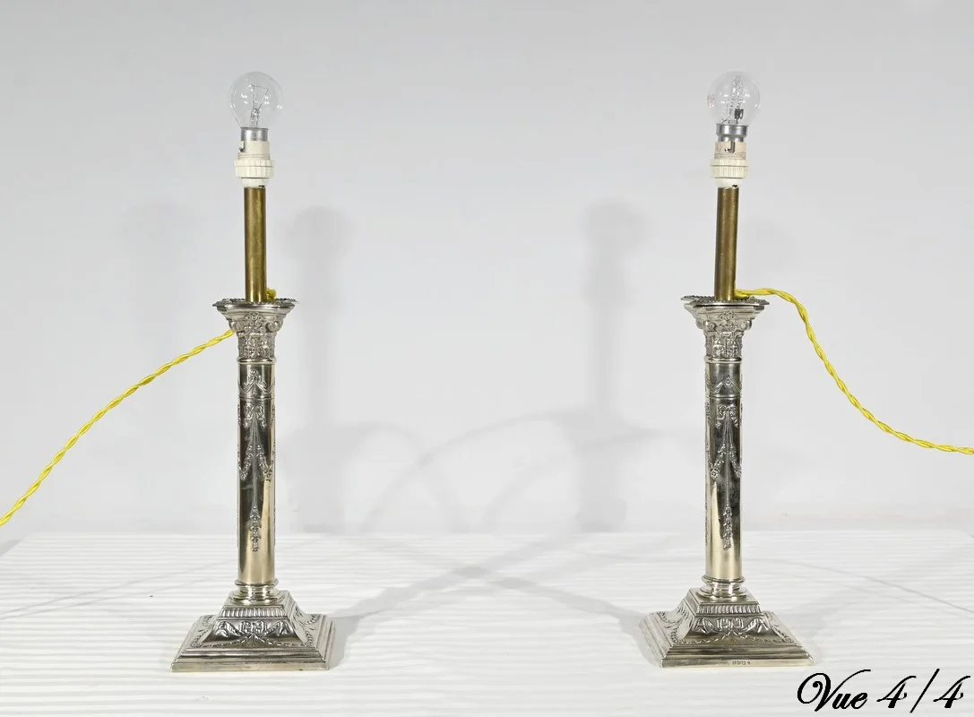 SILVER PLATE LAMPS