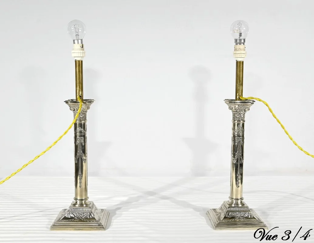 SILVER PLATE LAMPS