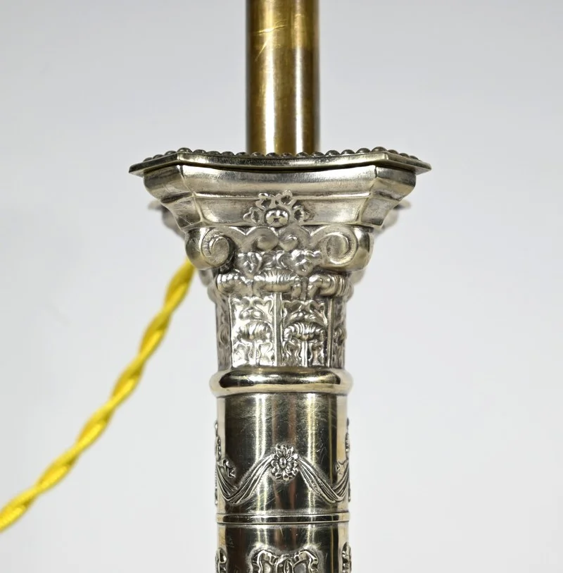 SILVER PLATE LAMPS