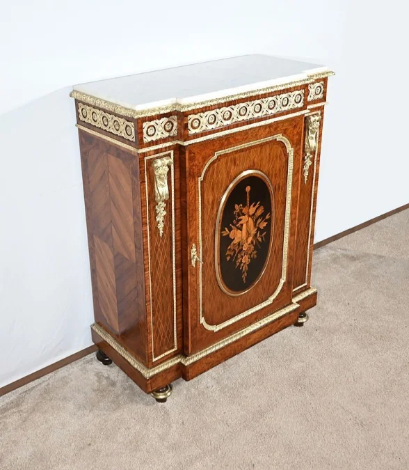 Meuble d'Entre-deux en Bois Précieux, époque Napoléon III - Milieu XIXe