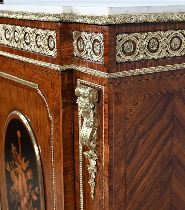 Meuble d'Entre-deux en Bois Précieux, époque Napoléon III - Milieu XIXe
