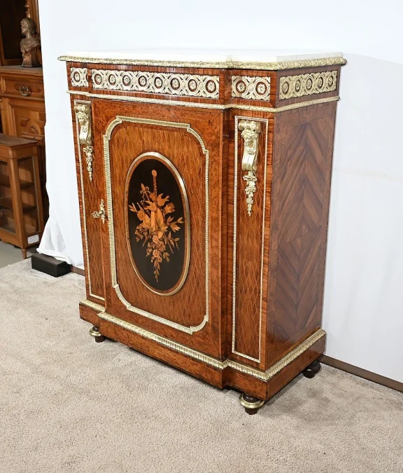 Meuble d'Entre-deux en Bois Précieux, époque Napoléon III - Milieu XIXe