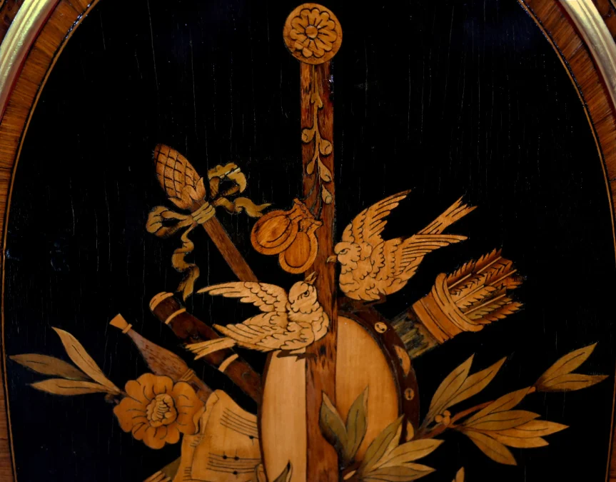 Meuble d'Entre-deux en Bois Précieux, époque Napoléon III - Milieu XIXe
