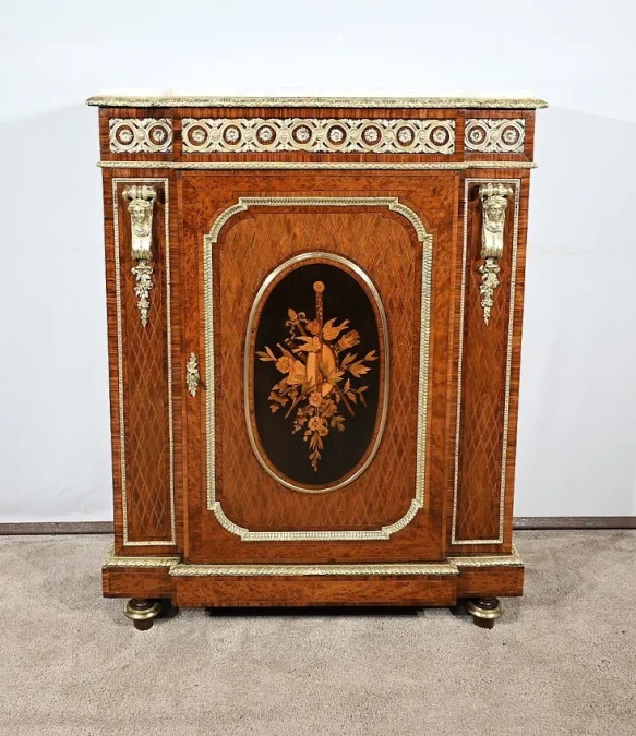 Meuble d'Entre-deux en Bois Précieux, époque Napoléon III - Milieu XIXe
