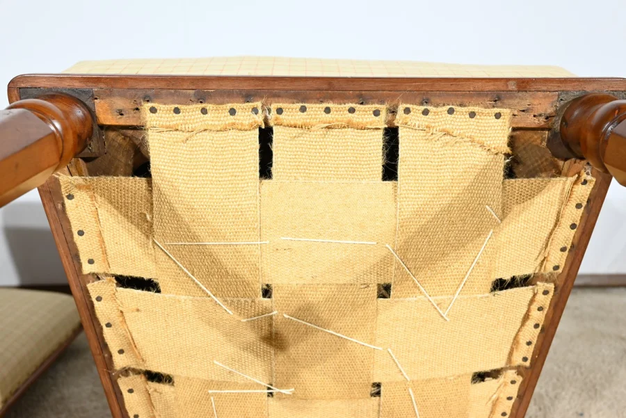 Paire de Chaises en Acajou de Cuba, époque Restauration – Début XIXe
