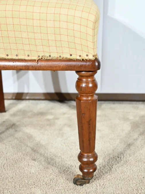 Paire de Chaises en Acajou de Cuba, époque Restauration – Début XIXe