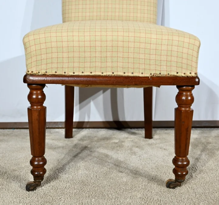 Paire de Chaises en Acajou de Cuba, époque Restauration – Début XIXe