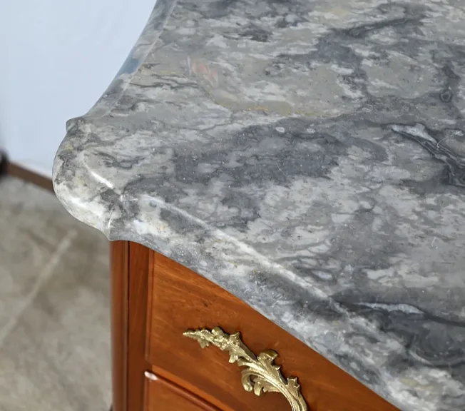 Commode Sauteuse en Acajou massif, style Louis XV – Fin XIXe