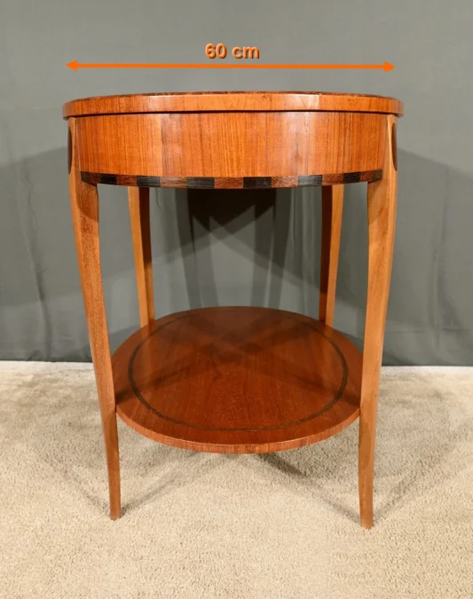 Table Guéridon en Acajou et Palissandre, Art Déco - 1930