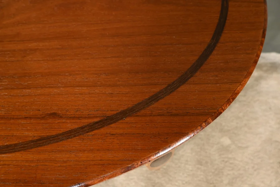 Table Guéridon en Acajou et Palissandre, Art Déco - 1930