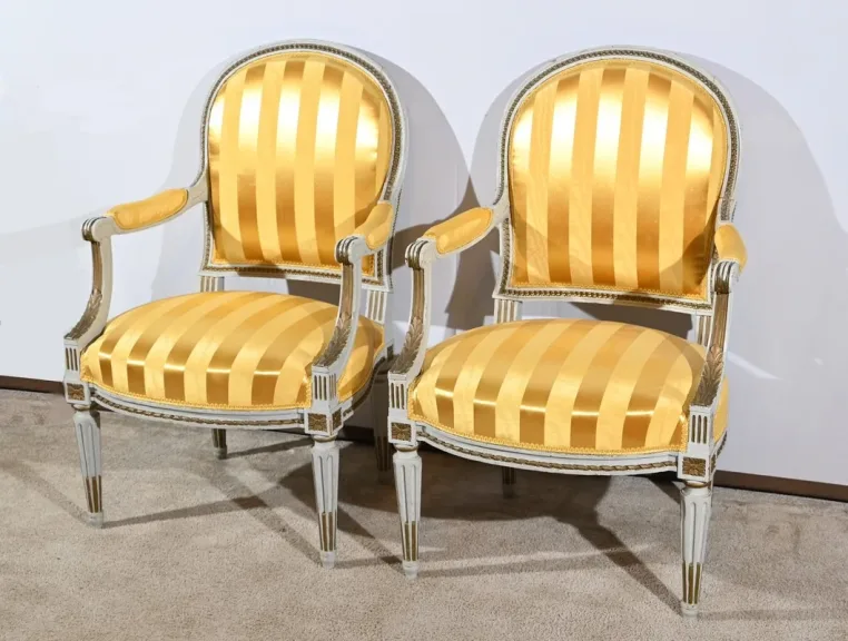 PAAR SESSEL IM LOUIS XVI-STIL
