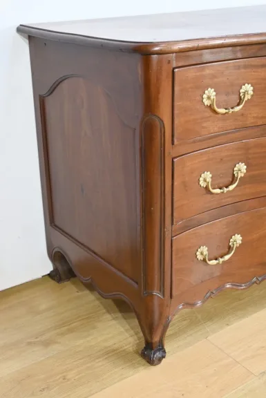 Commode Nantaise de Port en Acajou de Cuba – 2ème partie XVIIIe