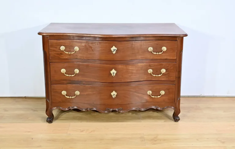 Commode Nantaise de Port en Acajou de Cuba – 2ème partie XVIIIe