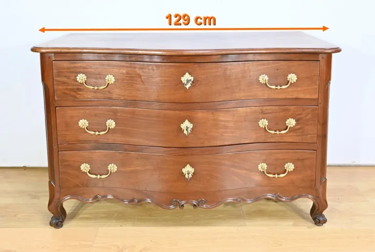Commode Nantaise de Port en Acajou de Cuba – 2ème partie XVIIIe