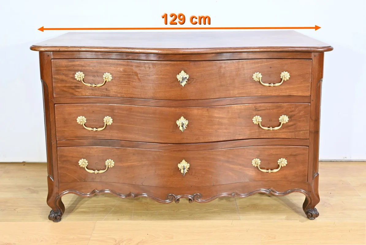 Commode Nantaise de Port en Acajou de Cuba – 2ème partie XVIIIe