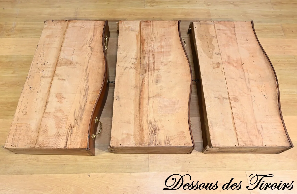 Commode Nantaise de Port en Acajou de Cuba – 2ème partie XVIIIe