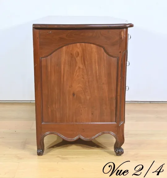 Commode Nantaise de Port en Acajou de Cuba – 2ème partie XVIIIe