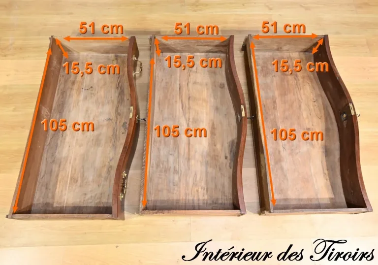Commode Nantaise de Port en Acajou de Cuba – 2ème partie XVIIIe