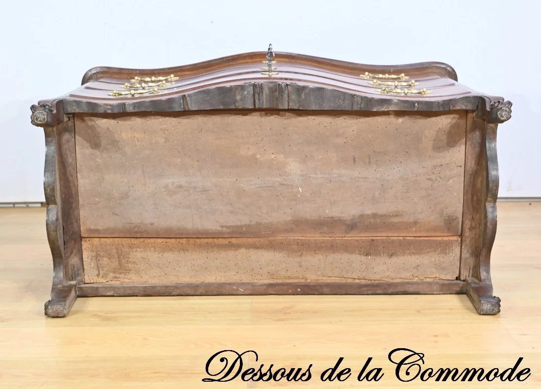 Commode Nantaise de Port en Acajou de Cuba – 2ème partie XVIIIe