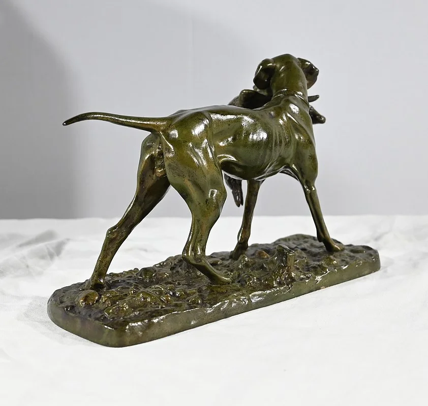 BRONZE GROUP signed P J MENE
