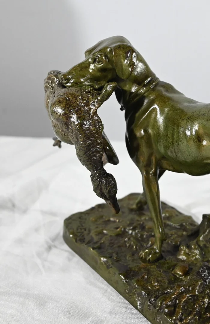 BRONZE GROUP signed P J MENE