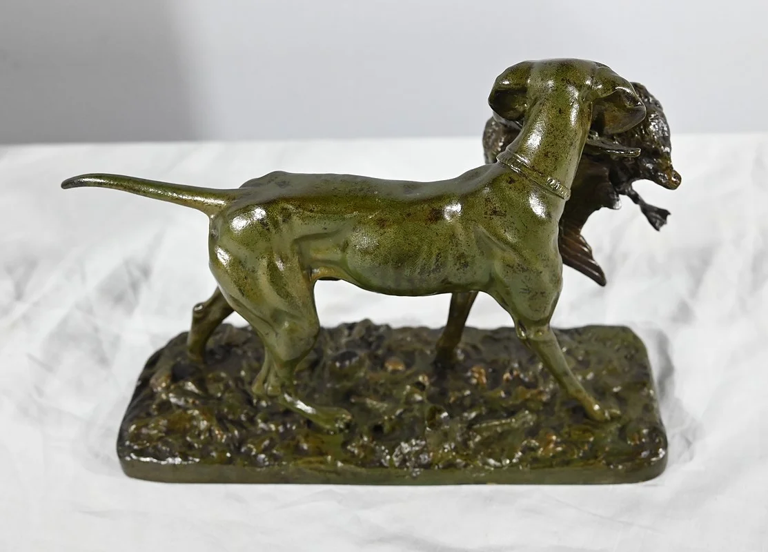 BRONZE GROUP signed P J MENE