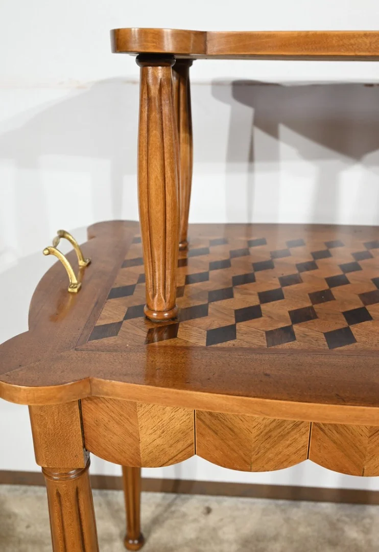 Table de Service en Marqueterie de Noyer et Palissandre - 1940