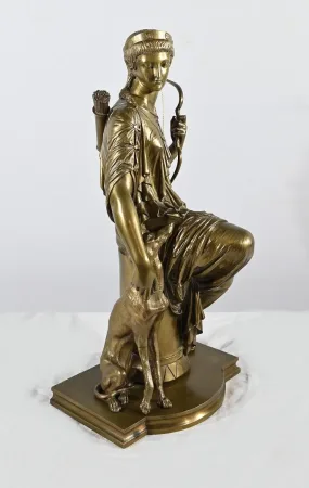 青铜雕像，署名 PEIFFER