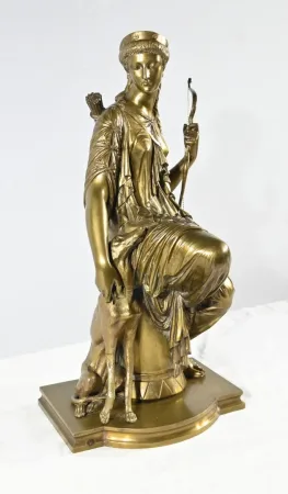 青铜雕像，署名 PEIFFER