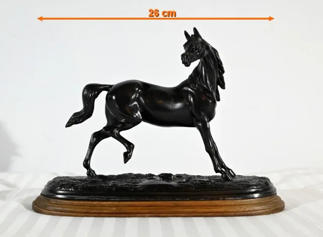 Cheval en Régule sur Socle Bois – Début XXe