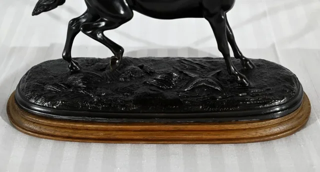 Cheval en Régule sur Socle Bois – Début XXe