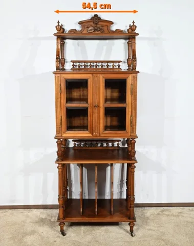 Rare Meuble à Musique en Noyer – 1920