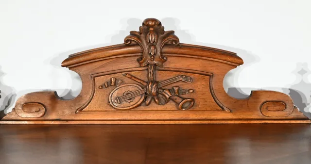 Rare Meuble à Musique en Noyer – 1920