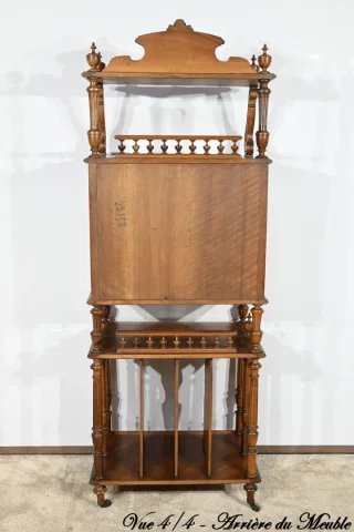 Rare Meuble à Musique en Noyer – 1920