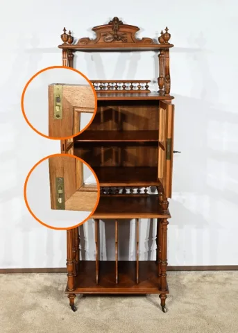 Rare Meuble à Musique en Noyer – 1920