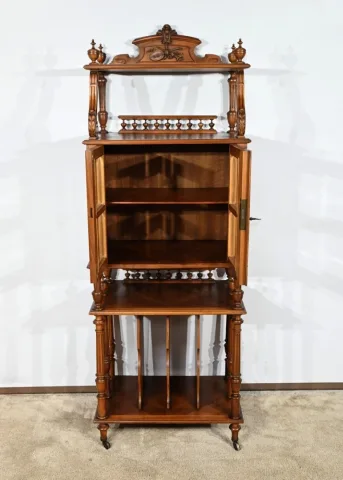 Rare Meuble à Musique en Noyer – 1920
