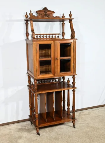 Rare Meuble à Musique en Noyer – 1920