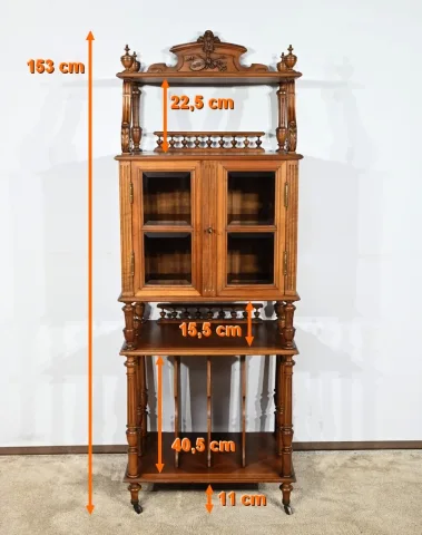 Rare Meuble à Musique en Noyer – 1920