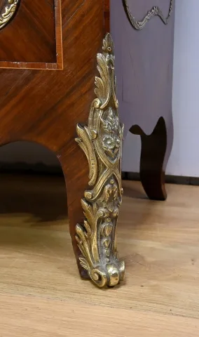 Bibliothèque Deux-Corps en Palissandre et Marqueterie, style Louis XV - Fin XIXe