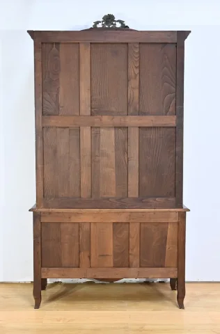 Bibliothèque Deux-Corps en Palissandre et Marqueterie, style Louis XV - Fin XIXe